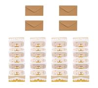 Enveloppes d ' argent du Festival Eid, 4 pièces, 6 fentes, en papier, pour les échanges de cadeaux de vacances et la papeterie de célébration