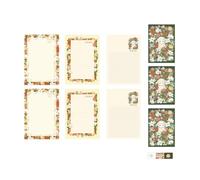 Enveloppes d'amour de luxe avec feuille d'or et gaufrage rose pour couples - Papier de note élégant - Journal Scrapbooking Papier artisanal Rose