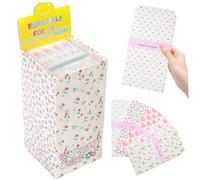 Enveloppes d'argent pour cadeaux en espèces 30set / 150pcs 8x3 pouces enveloppes de lettre en papier coloré mignonne pour invitations, cartes