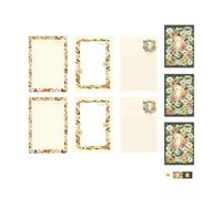 Enveloppes de correspondance élégantes en feuille d'aluminium décorées de roses - Papier kraft - Emballage cadeau - Accessoires de journal intime - Enveloppes de lettres d'amour en aluminium