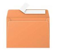 Enveloppes De Correspondances Clairefontaine C6 120 G/M² Orange Sans Fenêtre Bande Adhésive - 20 Unités