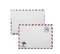 Enveloppes de courrier aérien Kraft 20 pièces, enveloppes mariage blanches, enveloppe en papier brun, d'invitation, emballage poste aérienne Vintage Pour Les Invitations,Les Cartes Postales