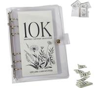 Enveloppes de défi pour 12 mois, classeur pour économiser de l'argent 2,5K/5K/10K dollars (10k)