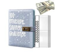 Enveloppes De Feuilles Budgétaires - Classeur De Défi De 100 Enveloppes, A6 Challenge Binder Savings Challenge Book | Classeur De Budget Organisateur D'argent, Moyen Facile Et Amusant D'économiser
