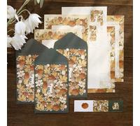 Enveloppes De La Série Creative Flower,Papiers À Lettres D'amour,Carte D'invitation De Confession,Papeterie Coréenne,École Et Bureau,12 Pièces/Ensemble - Type D