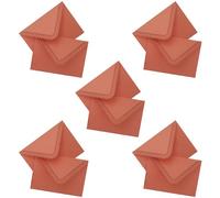 Enveloppes de lettres décoratives avec bordure en, Coral red | Rabat triangulaire, bordure découpée ornée, présentation décorative pour lettres, cartes de vœux et messages