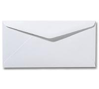 Enveloppes de luxe - Din Lang - 110x220 mm - 120g - 11x22 cm - Enveloppe lettre - RS C&C - Blanc, 50