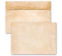 Enveloppes de motif Vieux Papier Histoire, VINTAGE 10 enveloppes DIN C6 (162x114 mm) | Paper-Media