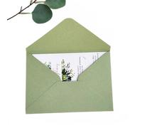Enveloppes de poche pour invitations de mariage, vert olive 250gsm papier mat 25pcs (vert olive)