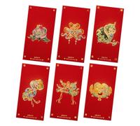Enveloppes de poche « Year of the Snakes » pour le Nouvel An lunaire pour 2025 | Enveloppes chinoises traditionnelles Hong Bao pour célébrations, enveloppes de poche festives avec motif serpent