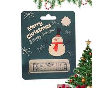 Enveloppes de Portefeuilles d'argent de Noël pour Cadeaux en Espèces, Porte Monnaie de Noël pour Cartes d'argent en Bois, Arbre de Nouveauté Drôle en Bois Porte Monnaie de Noël Ornements Décorations
