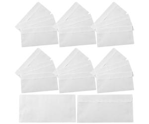 Enveloppes de Sécurité Blanches Auto-scellantes 100 Pièces | Fenêtre, Papier Blanc Simple, Fermeture Adhésive, pour Factures et Notices en Envoi Groupé