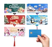 Enveloppes De Trésorerie De Noël | 5 PC Enveloppes De Cadeaux En Espèces De Noël | 10 Machines À Sous Chris-tmas Money Portefeuilles Et Enveloppe | Cadeur Cader De Carte Marche
