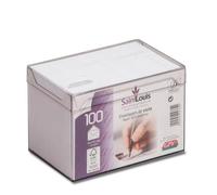 Enveloppes de visite blanches 90x140 100 g/m² gommées - GPV - Boîte plexi de 100