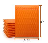 Enveloppes D'expédition Rembourrées À Bulles Orange, 50 Pièces, Pour Emballage, Sac D'expédition Auto-Scellant, Magasin De Rembourrage À Bulles