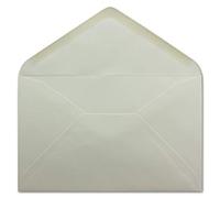 Enveloppes DIN B6 - Couleur : blanc - Dimensions : 12,5 x 19,5 cm - 125 x 195 mm - 90 g/m² - Avec rabat pointu 75 Umschläge Weiß - B6
