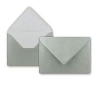 Enveloppes DIN C5//15,3 x 21,8 cm//naßklebung, argent métallique, stable 110 g/m²//Quantité de réduction. c5 argent