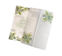 Enveloppes d'invitation, Cartes d'invitation de mariage 10 pièces enveloppe en vélin multicolore bricolage Transparent(Pink,Just Vellum Wrap)