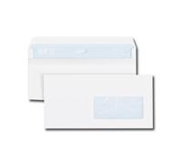 Enveloppes DL 110x220 - GPV - Boîte de 500 - 80 g - Autocollantes - Fenêtre 45x100
