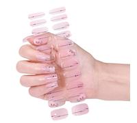 Enveloppes d'ongles en gel portables Autocollants pour ongles en gel durci Style français Bandes Décorations d'art des ongles pour les fêtes