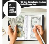 Enveloppes Économie Défi Épargne, Planificateur Budgétaire Épargne, Enveloppes Organisatrices 100 Jours pour Économiser 5050 - des Dépenses Adultes Maison École