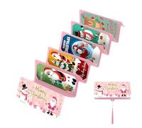 Enveloppes en argent pour Noël | Articles pliants pour fêtes du Père Noël | Enveloppe d'argent pour Noël, maison, bureau, école, mariage, anniversaire, événement, fête, arbre famille adultes