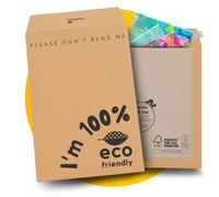 Enveloppes en carton A4 C4 | Lot de 20 | Enveloppes certifiées FSC Ne se plient pas, pour certificats et impressions d'art | Simplelifeco UK