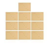 Enveloppes en papier kraft épaissies de grande capacité enveloppes de lettre d'invitation de style vintage pour l'envoi de papeterie de bureau et l'emballage de cadeaux 10 pièces