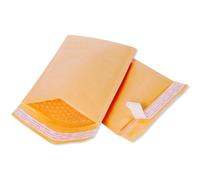 Enveloppes En Papier Kraft Rembourrées À Bulles, Emballage De Cadeaux, Sac De Rangement De Courrier À Fermeture Automatique, Envoi De Courrier, 50 Pièces
