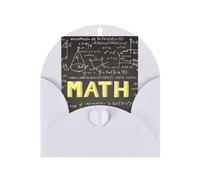 Enveloppes en papier perlé avec boucle pour l'école et les mathématiques 15,2 x 10,2 cm