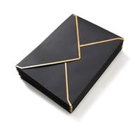 Enveloppes for cartes cadeaux 40 pièces A7 enveloppes en papier for Invitations de mariage papeterie postales emballage Photo vacances(A7 black)