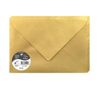 Clairefontaine Enveloppes gommées 51200C C5 120g/m² Or Paquet de 20 Gamme Pollen Papier lisse