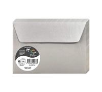 Enveloppes - Format C6 - 114x162mm - Pollen - Argent - 20 unités - Clairefontain
