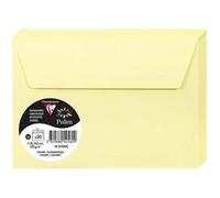 Enveloppes - Format C6 - 114x162mm - Pollen - Canari - 20 unités - Clairefontaine Jaune G
