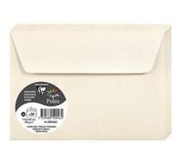 Clairefontaine 50046C - Paquet de 20 Enveloppes Auto-Adhésives - Format C6 (11,4x16,2cm) - 120g - Coloris Ivoire Irisé - Invitation Evènements et Correspondance - Gamme Pollen - Papier Premium Lisse