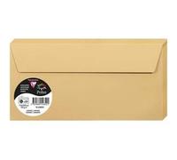 Clairefontaine Enveloppes 5485C Auto-adhésives DL 110x220 mm 120 g/m² Caramel Paquet de 20