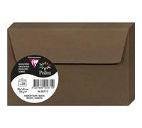 Clairefontaine Enveloppes Pollen 90 x 140 mm Marron taupe 20 unités