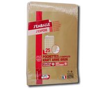 GPV Pochettes à soufflets, 26, 275 x 365 mm, kraft armé