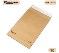 Enveloppes kraft - Enveloppebulle - Lot de 50 - C4 - 120g - Soufflets