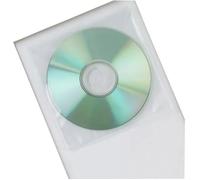 Enveloppes Pour Cd - Q-Connect - Lot De 50 - Polypropylène - Assorties - 2x16x14cm