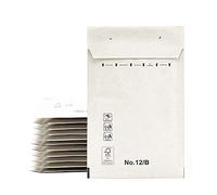 Enveloppes rembourrées, enveloppes d'expédition, sacs en papier avec intérieur à bulles, couleur blanche, sacs d'expédition avec fermeture adhésive, 5 enveloppes (120 x 220 mm)