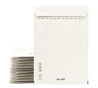 Enveloppes rembourrées, enveloppes d'expédition, sacs en papier avec intérieur à bulles, couleur blanche, sacs d'expédition avec fermeture adhésive, 5 enveloppes (230 x 340 mm)