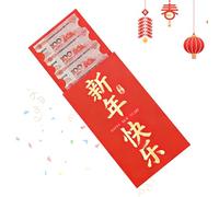 Enveloppes rouges 2026, 35 x 20 cm, pour l'argent chinois, pour le Nouvel An, pour mariage, fête, nécessité et célébrations familiales