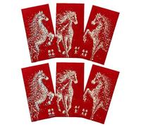 Enveloppes Rouges 2026 Estampage Feuille D'or Pour Le Bonheur | Enveloppes rouges du Nouvel An Chinois Pour Vacances Mariage Fête Décorations Entreprise Événement Enfants Adultes Maison