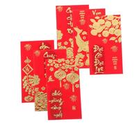 Enveloppes rouges, 36 enveloppes vietnamiennes for l'année lunaire TET, porte-bonheur avec accents, longs paquets d'argent vietnamiens traditionnels for cadeaux familiaux et d'entreprise