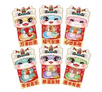 Enveloppes rouges chinoises 2025 : paquets d'argent porte-bonheur rouges pour la fête du printemps et l'anniversaire, année du serpent