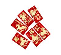 Enveloppes rouges chinoises - Grand paquet rouge traditionnel pour festival du printemps 2026 - Pour mariage, anniversaire, festival, mariage, fiançailles, hommes, garçons, filles, adolescents