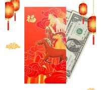 Enveloppes Rouges De La Nouvelle Année Chinoise 2026 - Paquet d'Argent de Poche pour les Fêtes,Enveloppes Argent Du Nouvel An Chinois,Pour Fête Du Printemps Mariage Noël Anniversaire Réunion Familiale