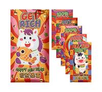 Enveloppes Rouges Du Nouvel An Chinois | Dorure Gaufrée Traditionnelle 2026 | Enveloppes Rouges De L Année Du Cheval Chinois,pour Famille Amis Voisins Maison Communauté Entreprise Rassemblement