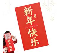 Enveloppes rouges en argent - Décoration traditionnelle avec lettres géantes dorées | Enveloppes chinoises pour le Nouvel An, pour mariages, fêtes, célébrations, familles, , adultes, collègues